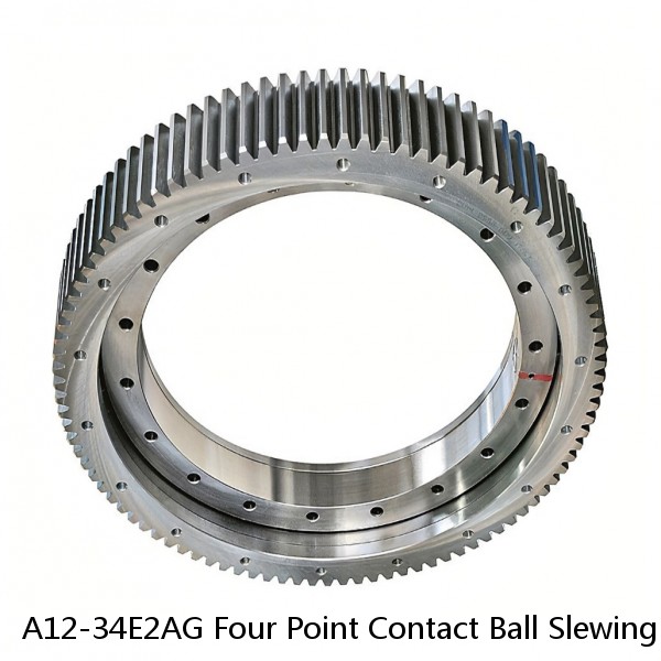 A12-34E2AG Four Point Contact Ball Slewing Bearing With External Gear #1 image
