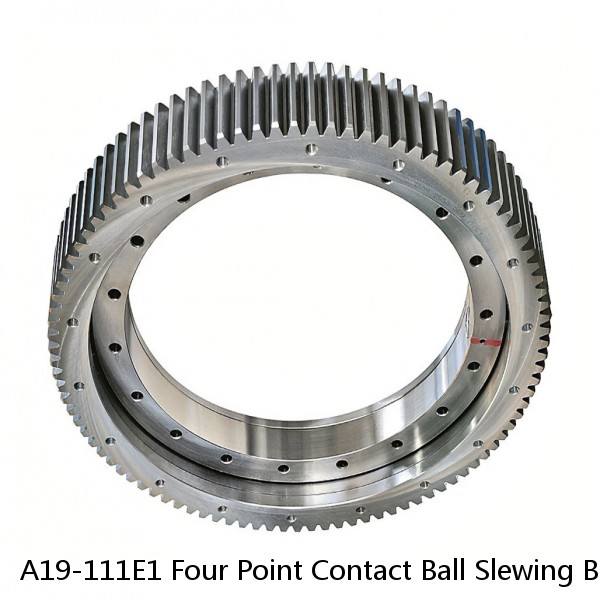 A19-111E1 Four Point Contact Ball Slewing Bearing With External Gear #1 image
